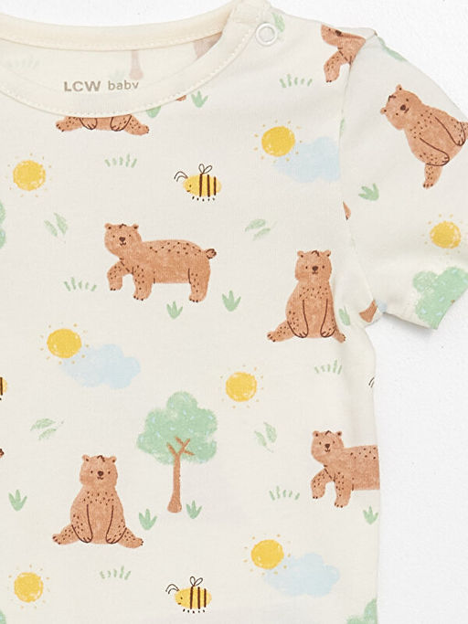 Bisiklet Yaka K?sa Kollu Erkek Bebek ??t??tl? Body - Waikiki фото 3