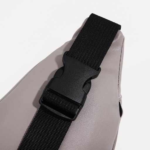 Поясная сумка на молнии, наружный карман, цвет серый - Simaland фото 4