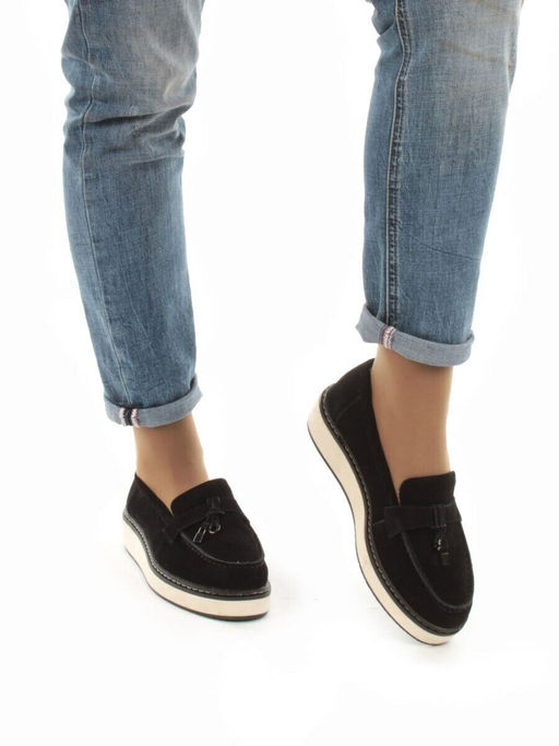 06-5061-2 BLACK Туфли (натуральная замша)