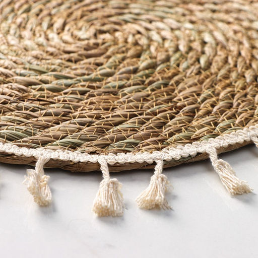 Салфетка сервировочная на стол Доляна «Фина», d=30 см, бежевая