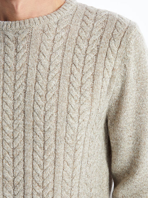 Bisiklet Yaka Erkek Triko Kazak