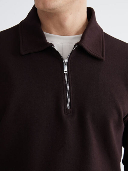 Polo Yaka Erkek Sweatshirt