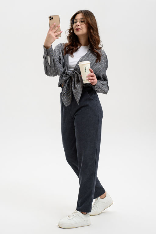 Брюки Натали микровельвет в ассортименте фото 41