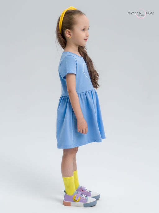 Платье Лето голубой сердце LE - Sovalina фото 15