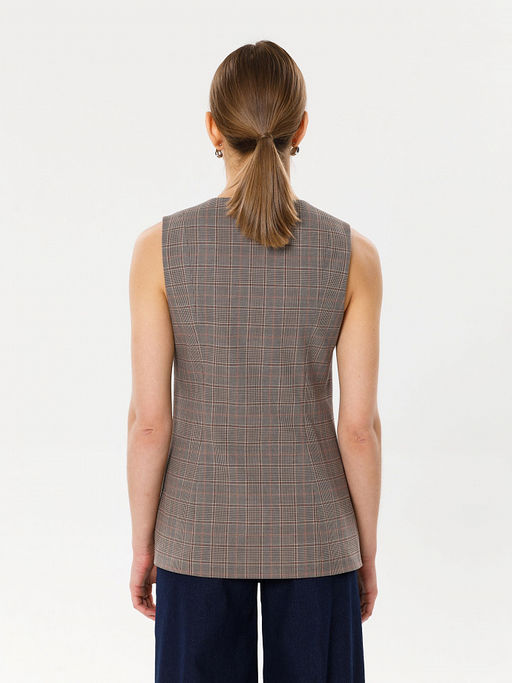 Жилет в клетку - Stilla фото 5
