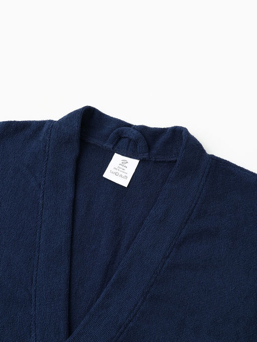 Халат мужской «Экономь и Я», размер 52-54, хлопок 100%, тёмно-синий