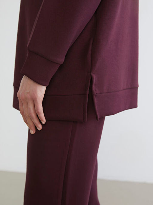 Dik Yaka Kad?n Sweatshirt Tunik