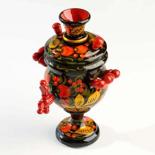 Фигурка «Самовар», хохлома, дерево