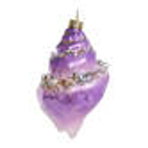 Ракушка Конча сиреневая (стекло) 6,5х5,5х11 см - Holiday Classics фото 3