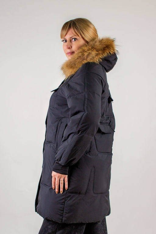 Зимняя парка, натуральный мех арт.620