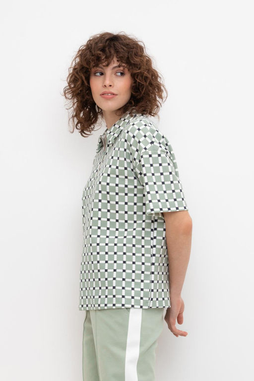 VERY NEAT _ ЕВТ 3210/шалфей,мозаика фуфайка жен  фото 2