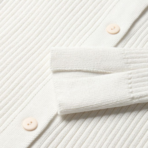 Джемпер женский на пуговицах MINAKU: Knitwear collection, белый, размер 42-44  фото 8