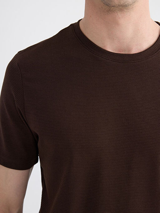 Bisiklet Yaka Penye Erkek Ti??rt