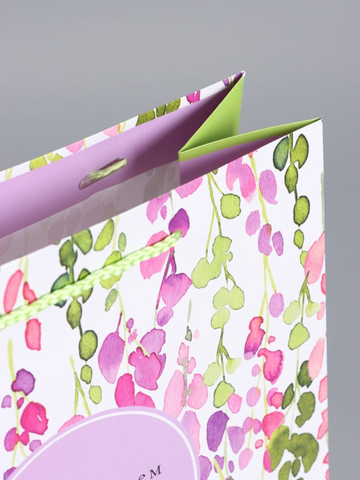 Пакет подарочный ламинированный «Счастья», 26×12×32 см