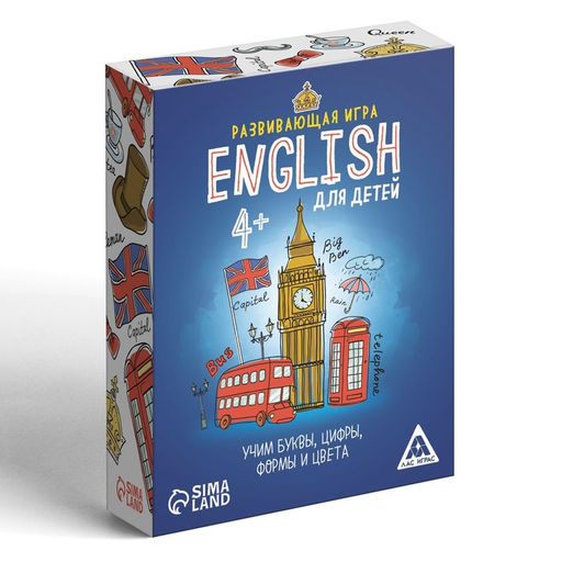Настольная развивающая игра English для детей, 70 карт - Лас играс фото 7