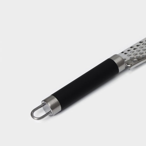 Тёрка для сыра Доляна Venus, 35.5×8 см, с ручкой, цвет чёрный