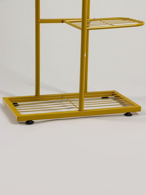 Подставка для цветов Greengo, 5 полок, 44×22×95 см, напольная, металл, цвет золотой