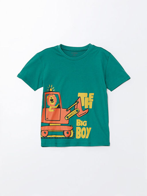 Bisiklet Yaka K?sa Kollu Erkek Bebek Ti??rt