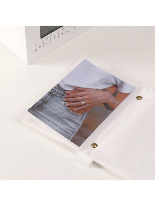 Фотоархив на 96 фото 10?15 см с фоторамкой 10?15 см Будь рядом, белый, 20?15?12 см