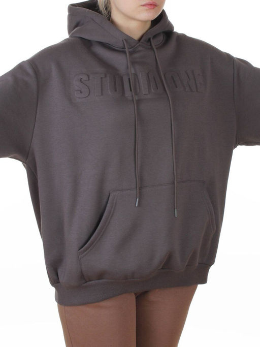 2811 DK. GRAY Худи унисекс женское (95% хлопок, 5% спандекс)