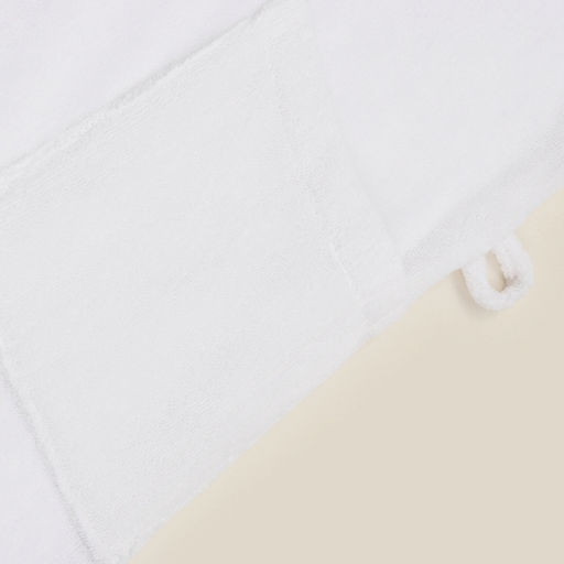 Халат махровый с капюшоном мужской SL HOME: Basic «Блан де Блан», размер S, хлопок 100%, белый