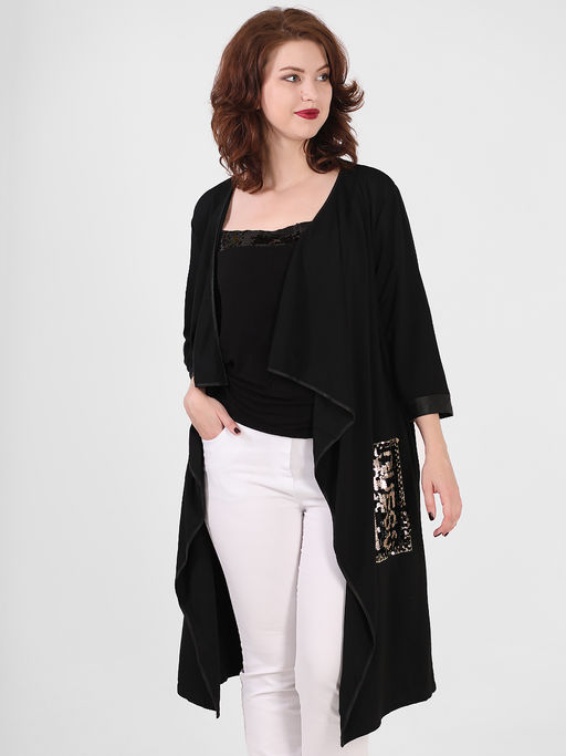 Кардиган ниже колена женский - Almond фото 5