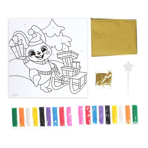 Сияющая фреска Зайка и сани - Школа талантов фото 5