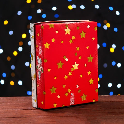 Цена за 5 шт. Подарочная коробка Новогодний декор, 23,5 х 6,5 х 18,7 см 7063729 - Simaland фото 7