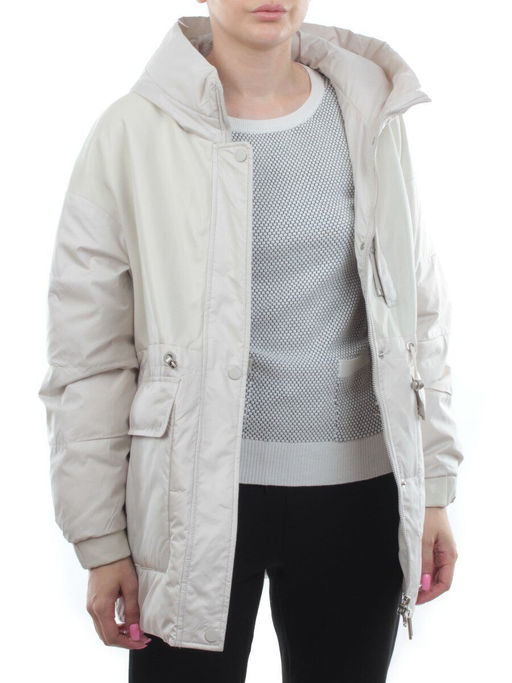 M24-211 LT. BEIGE Куртка демисезонная женская (100 гр. синтепон) - Fashion фото 8