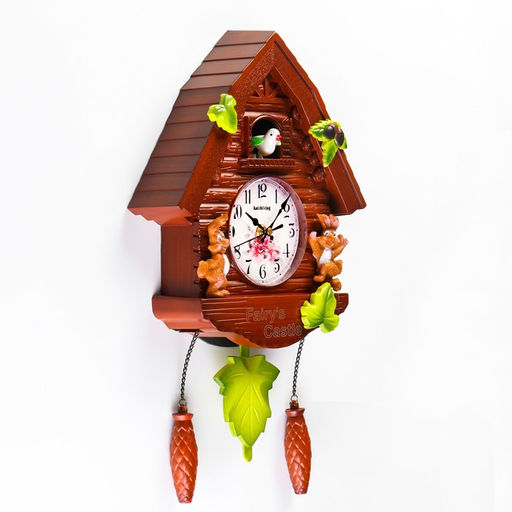 Часы настенные «Зайки», с кукушкой, плавный ход, 30×26 см, циферблат d=10 см