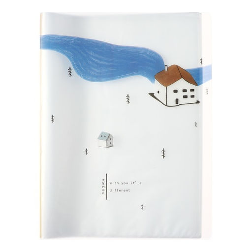 Папка формат А4, с 40 прозрачными файлами «Река», МИКС