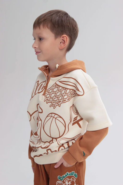 Худи бежевый, коричневый - Anta sport фото 5