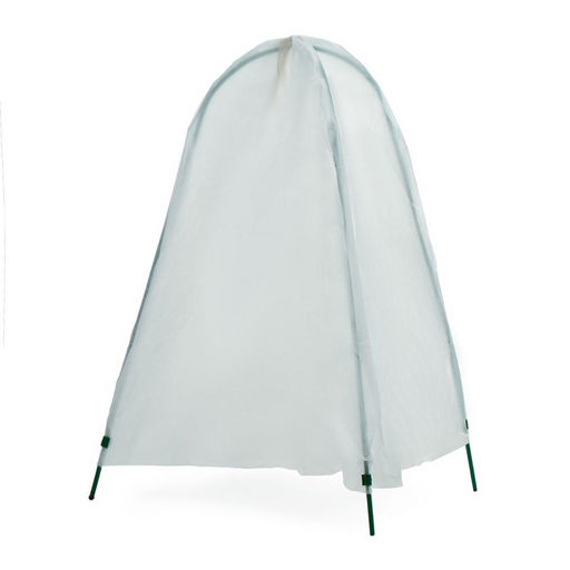 Чехол для укрытия растений, металлический каркас, 100×65 см, спанбонд с УФ-стабилизатором, плотность 60 г/м²