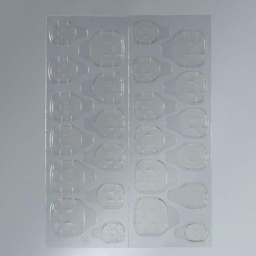 Накладные ногти Однотонный чёрный, 24 шт., клеевые пластины, форма квадрат, глянцевые, чёрные - Beauty fox фото 6