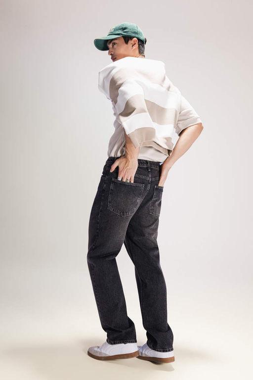 Широкие джинсовые брюки Baggy с нормальной талией и широкими штанинами - Defacto фото 10