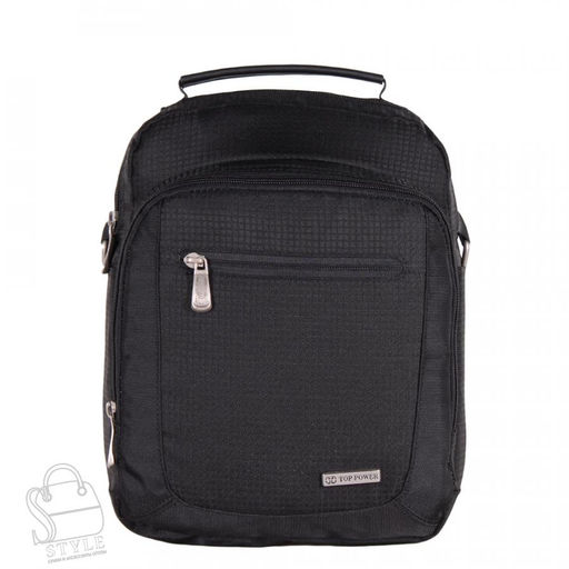 Сумка мужская текстильная 9128TP black Top Power - S-style фото 3
