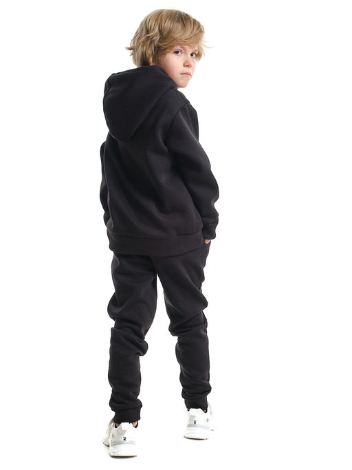 Худи для мальчика с начесом 22-7806 черный - Mini maxi фото 6