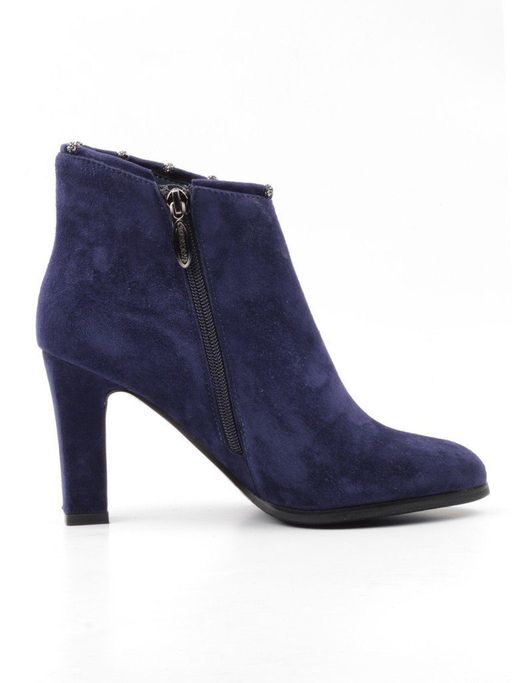 01-D8-4187 DARK BLUE Ботильоны женские (натуральная замша, байка) - Фабричный китай фото 9