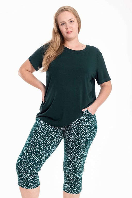 Пижама М325398зб зеленый/белый - Елена фото 11