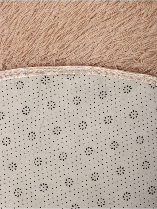 Ковер с ворсом «Этель», d=80 см, бежевый