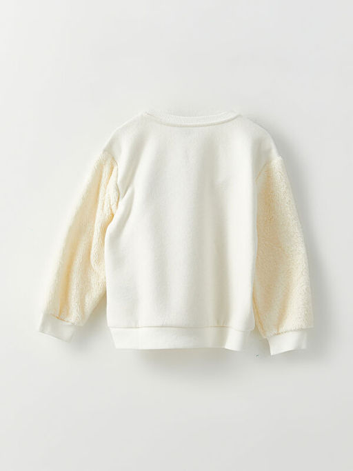 Bisiklet Yaka Nak??l? Uzun Kollu K?z ?ocuk Sweatshirt - Waikiki фото 3