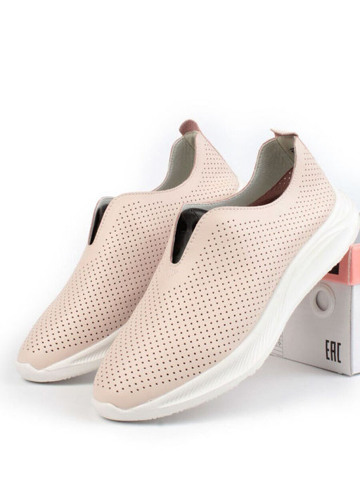 03-YD19-2D LT. PINK Полуботинки спортивные женские (натуральная кожа)