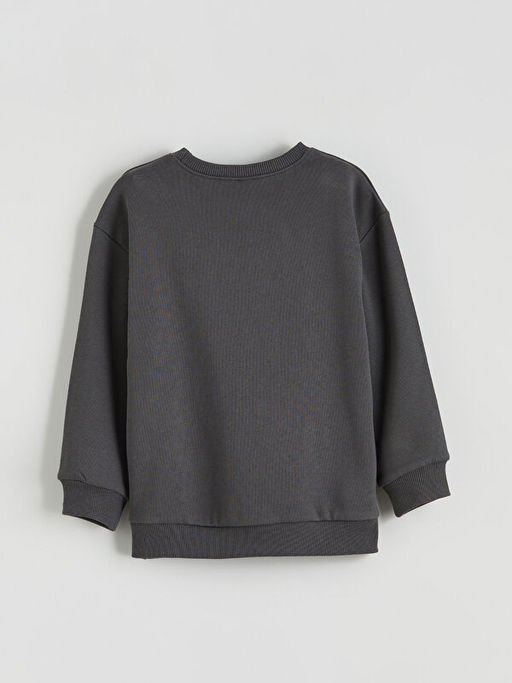 Bask?l? Erkek ?ocuk Sweatshirt