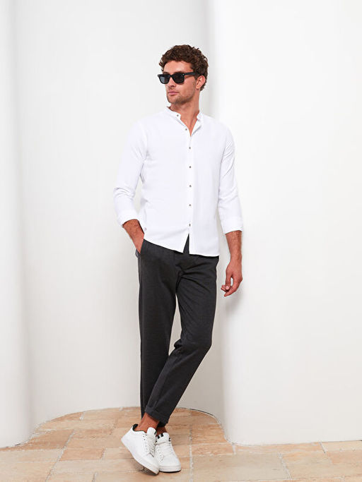 Slim Fit Uzun Kollu Arm?rl? Erkek G?mlek - Waikiki фото 3