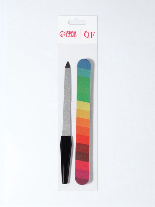 Цена за 2 шт. Набор маникюрный, 2 предмета, разноцветный