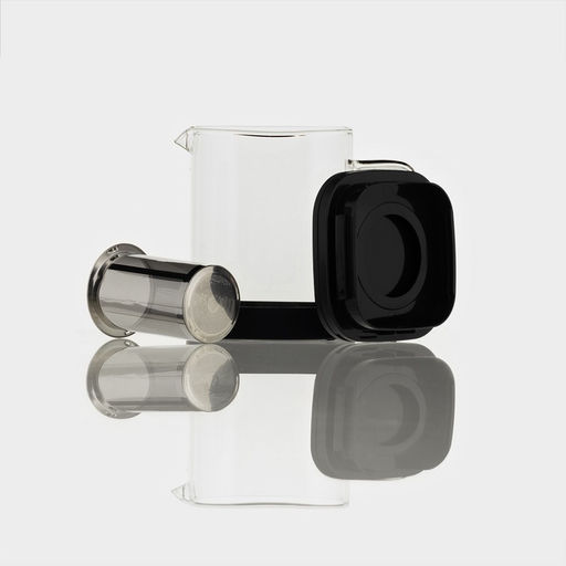 Заварочный чайник Хюгге, 600 мл, с металлическим ситом, стекло, чёрный - Simaland фото 5