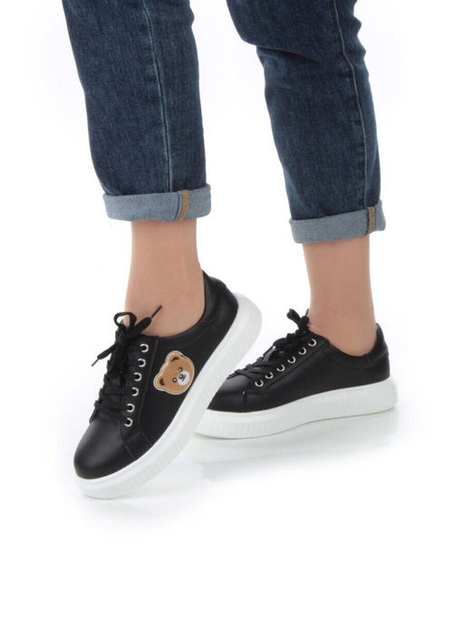 05-SD12-3D BLACK Кроссовки женские (натуральная кожа)