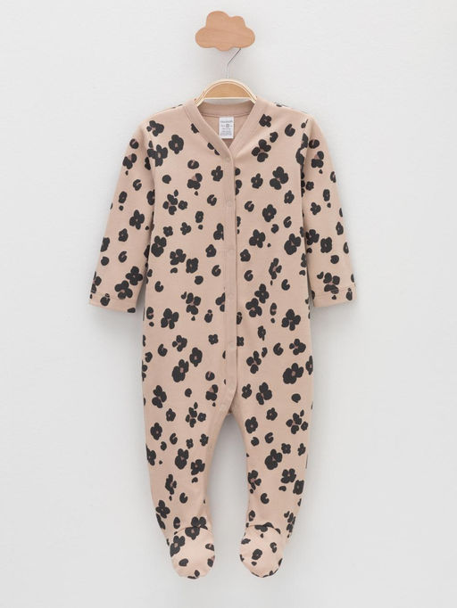 К 6025-2уп/тем.бежевый Н096,бежевый Н085.1 набор комбинезон (слип) яс