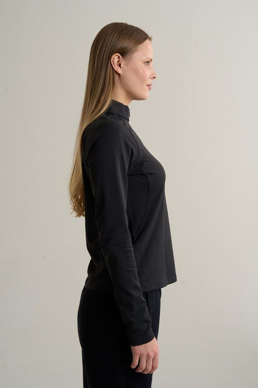 Лонгслив half-zip утепленный Черный ANTA TRN LS Tee фото 3