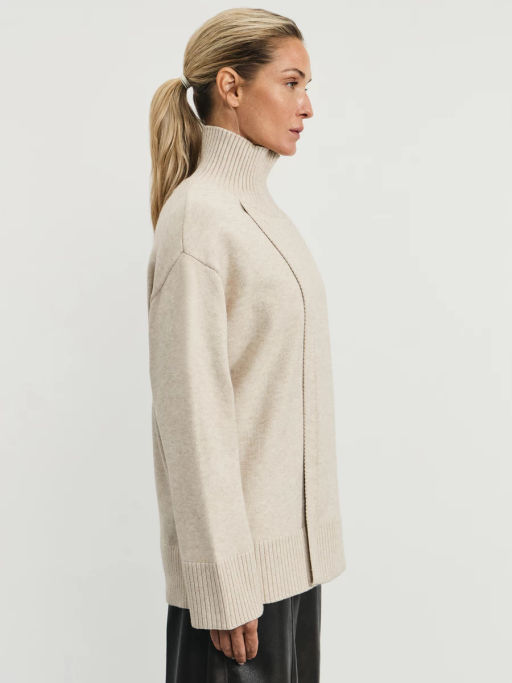 Джемпер с высоким воротником с вискозой в составе / Zarina  фото 5